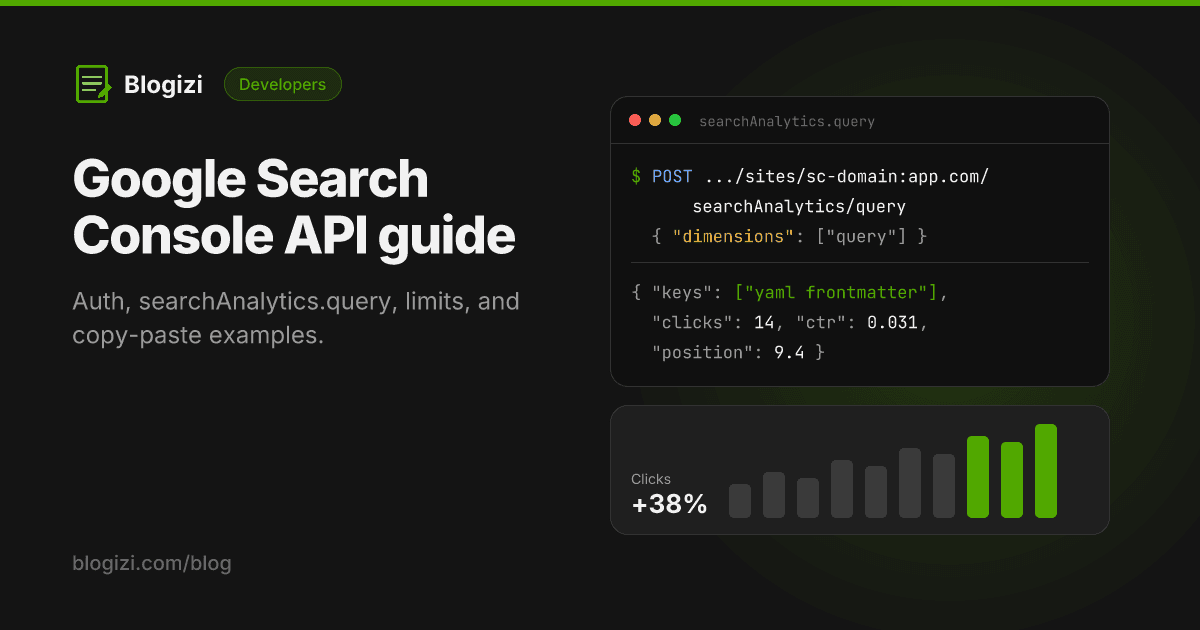 Google Search Console API: A Practical Guide for Developers (2026)
